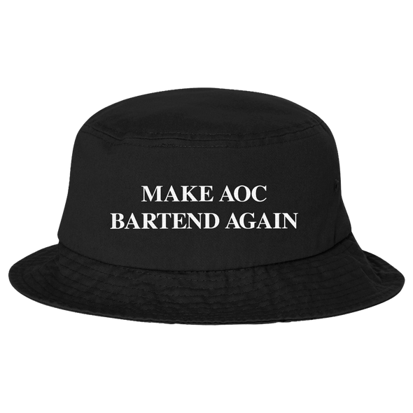 Make AOC Bartend Again Bucket Hat